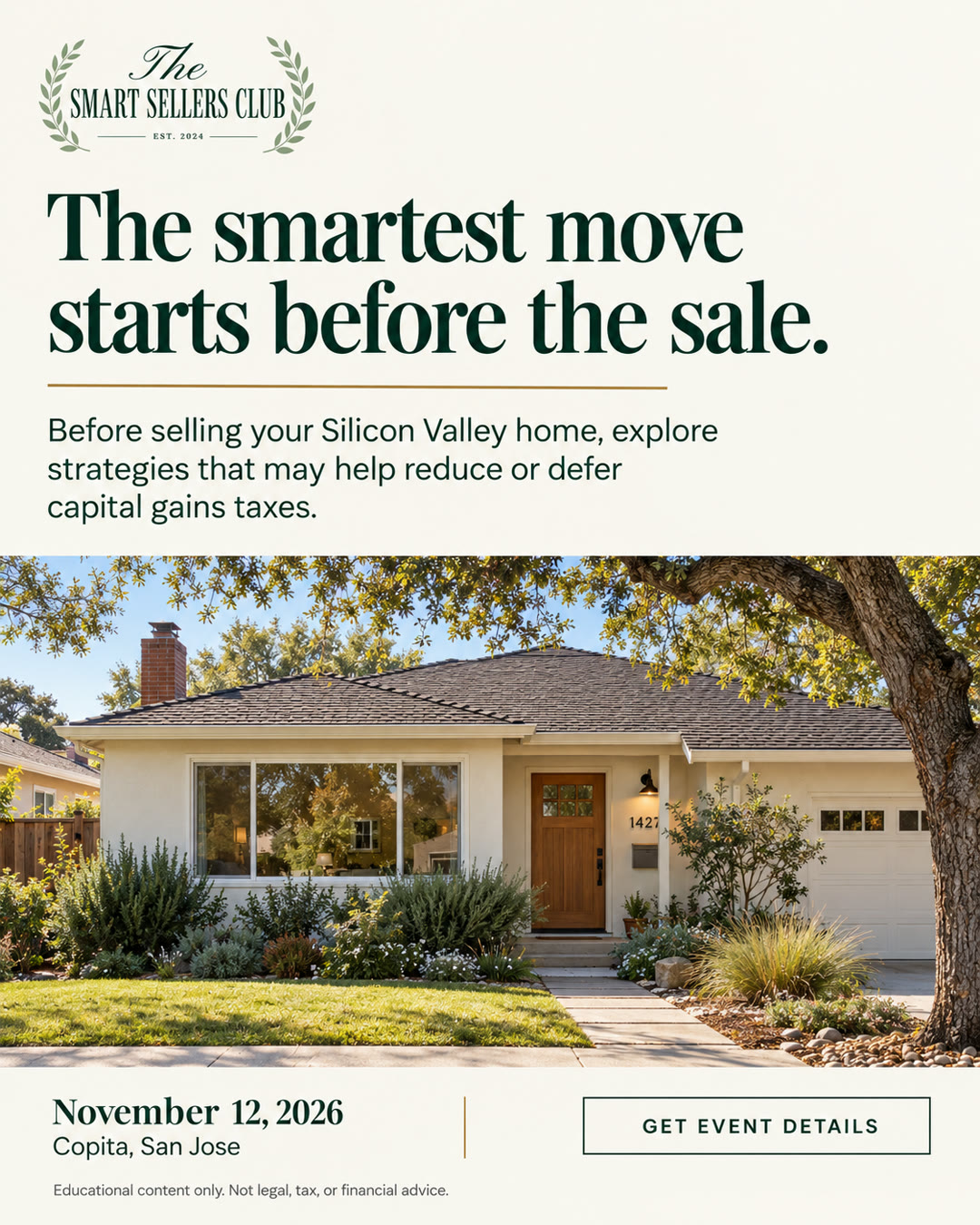 The smartest move starts before the sale