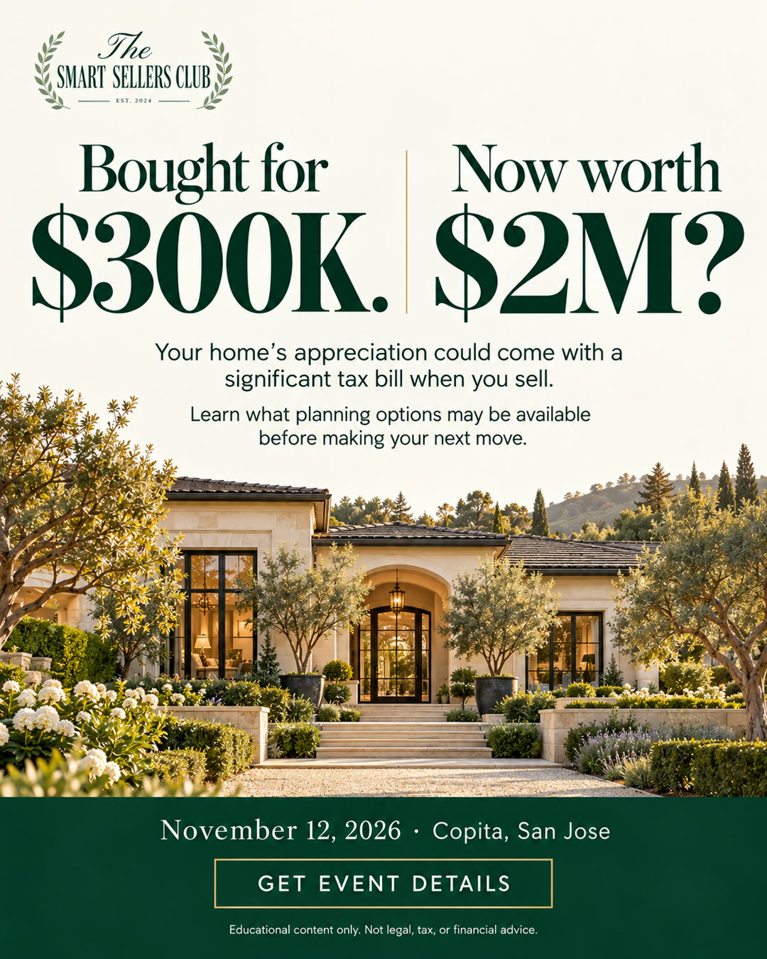 Bought for $300K. Now worth $2M?